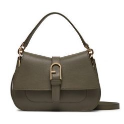 Torebka Furla. Zielone torebki do ręki damskie Furla, bez wzorów, klasyczne, bez dodatków. Za 1,859.00 zł.