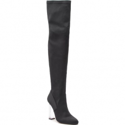 Muszkieterki KAZAR - Lavisa 34823-TK-00 Black. Czarne kozaki damskie Kazar, z materiału. Za 749.00 zł.