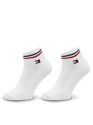 Tommy Hilfiger Skarpety krótkie 701228177 Biały. Białe skarpety damskie Tommy Hilfiger, bez wzorów, z bawełny. Za 39.99 zł.