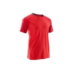Koszulka fitness kardio krótki rękaw FTS 920 męska. Koszulki sportowe męskie marki DOMYOS. W wyprzedaży za 33.00 zł.