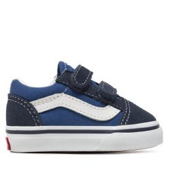 Tenisówki Vans. Niebieskie trampki i tenisówki chłopięce Vans, bez wzorów, bez zapięcia. Za 149.99 zł.