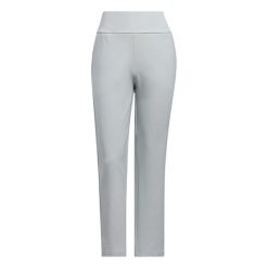 Spodnie Ultimate365 Solid Ankle. Szare spodnie materiałowe damskie Adidas, bez wzorów, z materiału, na golfa. W wyprzedaży za 272.65 zł.