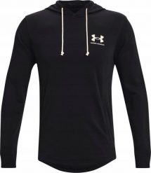 Under Armour Bluza męska Under Armour UA Rival Terry LC HD czarna 1370401 001 2XL. Czarne bluzy męskie Under Armour, m, bez wzorów, bez kaptura. Za 119.00 zł.