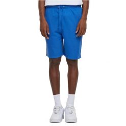 Lekkie Szorty Męskie Z Frotte. Niebieskie krótkie spodenki sportowe męskie Urban Classics, m, bez wzorów, trekkingowe. Za 85.99 zł.