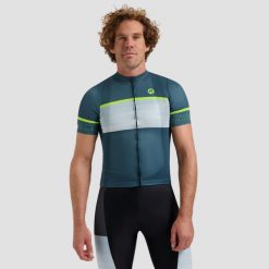 Koszulka kolarska męska Rogelli Hero II. Niebieskie buty sportowe męskie Rogelli, bez zapięcia, rowerowe. W wyprzedaży za 268.00 zł.