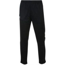 Dopasowane spodnie dresowe z elastycznego poliestru Canterbury. Czarne spodnie sportowe męskie CANTERBURY, s, bez wzorów, z dresówki, na fitness i siłownię. Za 352.00 zł.