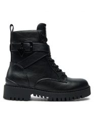 Guess Trapery Olsy FLFOLS ELE10 Czarny. Czarne śniegowce i trapery damskie Guess, ze skóry. Za 609.99 zł.