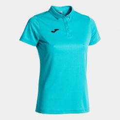 Damska koszulka polo Joma Hobby. Niebieskie koszulki sportowe damskie Joma, l, bez wzorów, z bawełny, bez kołnierzyka, bez ramiączek, do piłki nożnej. Za 229.50 zł.