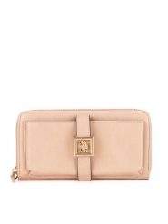 U.S. Polo Assn. Portfel WIUXT8505WVP Różowy. Czerwone portfele damskie U.S. Polo Assn., bez wzorów, z tworzywa sztucznego. Za 199.99 zł.