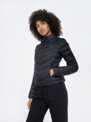 4F Kurtka puchowa z wypełnieniem syntetycznym damska XS. Czarne kurtki damskie 4f, xs, bez wzorów, z puchu, bez kaptura. W wyprzedaży za 149.99 zł.