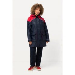 Damskie Kurtka przeciwdeszczowa HYPRAR hydrofobowa kaptur. Niebieskie kurtki damskie Ulla Popken, plus size, bez wzorów, z bawełny, bez kaptura. W wyprzedaży za 543.99 zł.