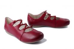 JOSEF SEIBEL 87204 971 490 Fiona 04 glove/berry, baleriny damskie. Czerwone półbuty damskie Josef Seibel, bez wzorów, ze skóry, bez obcasa, bez zapięcia. Za 359.90 zł.