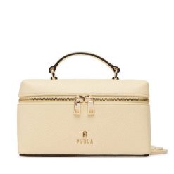 Torebka Furla. Żółte torebki do ręki damskie Furla, bez wzorów, wizytowe, bez dodatków. Za 944.99 zł.
