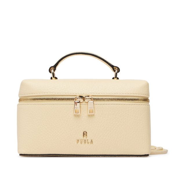 Torebka Furla. Żółte torebki do ręki damskie Furla, bez wzorów, wizytowe, bez dodatków. Za 944.99 zł.