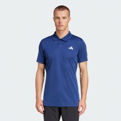 Koszulka Tennis Climacool FreeLift Polo. Niebieskie koszulki polo męskie Adidas, l, bez wzorów, sportowe, bez ramiączek. Za 265.70 zł.