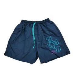 Męskie kąpielówki Made in USA granatowe. Niebieskie kąpielówki męskie Umbro, l, bez wzorów, z materiału, do pływania. Za 102.20 zł.