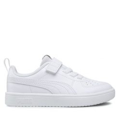 Sneakersy Puma. Białe półbuty dziewczęce Puma, bez wzorów, bez zapięcia. Za 119.99 zł.