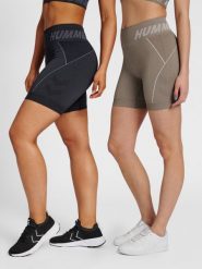 Szorty fitness damskie Hummel TE Christel zestaw 2 pack. Czarne szorty sportowe damskie Hummel, na wiosnę, s, bez wzorów, z materiału, na fitness i siłownię. Za 269.50 zł.