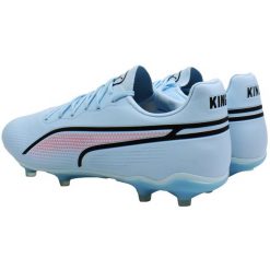 Buty piłkarskie Puma King Pro FG/AG dla kobiet niebieskie. Niebieskie obuwie sportowe damskie Puma, bez wzorów, z materiału, do piłki nożnej. Za 351.50 zł.