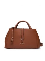Guess Torebka Carrie HWVG98 96060 Brązowy. Brązowe torebki do ręki damskie Guess, z aplikacjami, ze skóry, bez dodatków. Za 639.99 zł.
