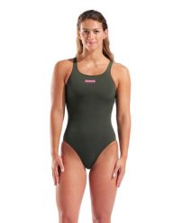 Strój kąpielowy damski Arena Team Swimsuit Swim Pro Solid. Zielone kostiumy jednoczęściowe damskie Arena, l, bez wzorów, z materiału, klasyczne, na fitness i siłownię. Za 169.00 zł.