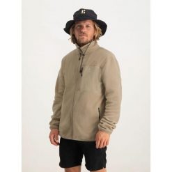 Poederbaas Four Seasons Fleece Jacket Men - Brown. Brązowe bluzy męskie POEDERBAAS, na zimę, bez wzorów, bez kaptura. W wyprzedaży za 221.12 zł.