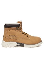 Kimberfeel Trapery Aurel Beżowy. Brązowe buty zimowe chłopięce Kimberfeel, bez wzorów, ze skóry, bez zapięcia. Za 329.99 zł.