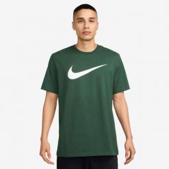 Koszulka sportowa męska Nike DC5094323FIR. Zielone koszulki sportowe męskie Nike, m, bez wzorów, z bawełny, bez kołnierzyka, bez ramiączek, na fitness i siłownię. Za 224.00 zł.