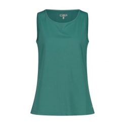 Damski tank top CMP. Zielone koszulki sportowe damskie CMP, xs, bez wzorów, sportowe, bez kołnierzyka. Za 87.40 zł.