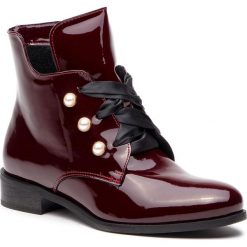 Botki SAGAN - 3236 Bordowy Lakier Metalik. Kozaki damskie marki Sagan. W wyprzedaży za 249.00 zł.