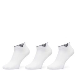 Skarpety krótkie EA7 Emporio Armani. Białe skarpety damskie EA7 Emporio Armani, bez wzorów. Za 114.99 zł.