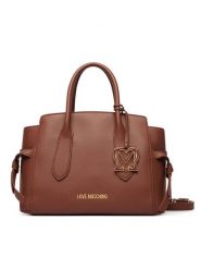 LOVE MOSCHINO Torebka JC4055PP1PLL0200 Brązowy. Brązowe torebki do ręki damskie Love Moschino, bez wzorów, ze skóry, bez dodatków. Za 1,009.00 zł.