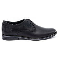 Mario Pala Buty męskie wizytowe 870 czarne. Czarne eleganckie półbuty z jeansu, eleganckie, bez zapięcia. Za 367.89 zł.