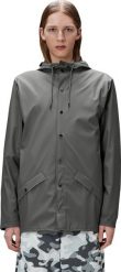Rains Kurtka unisex Rains Grey. Szare kurtki damskie Rains, bez wzorów, bez kaptura. Za 379.00 zł.