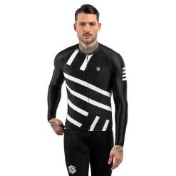 Męska koszulka rowerowa z krótkim rękawem Kolarstwo Siroko M2 Leader. Białe bluzy męskie SIROKO, m, bez wzorów, z jersey, bez kaptura. Za 381.00 zł.