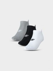 4F Skarpetki treningowe przed kostkę (3-pack) męskie - multikolor 39-42. Skarpety męskie 4f, bez wzorów, z elastanu. Za 44.99 zł.