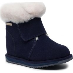 Buty EMU AUSTRALIA - Sommers K12099 Midnight. Niebieskie śniegowce dziewczęce Emu Australia, ze skóry, bez zapięcia. Za 389.00 zł.