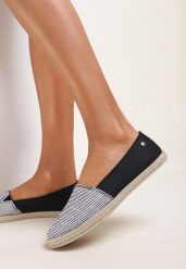Czarne Espadryle Loving Tonight. Czarne espadryle damskie Renee, bez wzorów, bez obcasa, na płaskiej podeszwie, bez zapięcia. Za 44.99 zł.