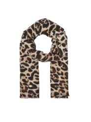 Guess Szalik AW5673 POL03 Brązowy. Brązowe rękawiczki damskie Guess, z aplikacjami, z poliesteru. Za 194.99 zł.