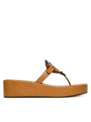 Tory Burch Japonki Miller Wedge 175318 Brązowy. Brązowe klapki damskie Tory Burch, bez wzorów, ze skóry, bez obcasa. Za 1,419.00 zł.