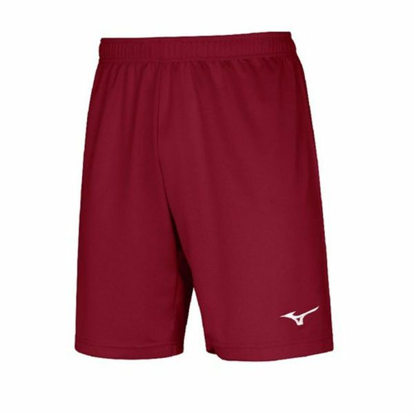 Szorty Mizuno Team trad shukyu. Czerwone krótkie spodenki sportowe męskie Mizuno, m, bez wzorów, z materiału, do piłki nożnej. Za 117.50 zł.
