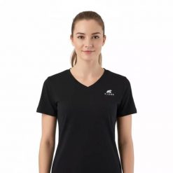 Koszulka sportowa Performance damska. Czarne koszulki sportowe damskie FJORK MERINO, m, bez wzorów, z elastanu, bez kołnierzyka, bez ramiączek, trekkingowe. Za 399.00 zł.