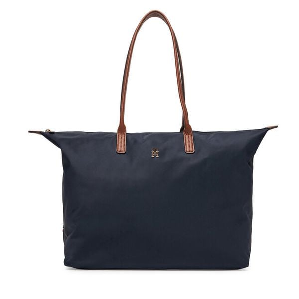 Torebka Tommy Hilfiger. Niebieskie torebki do ręki damskie Tommy Hilfiger, bez wzorów, klasyczne, bez dodatków. Za 399.99 zł.