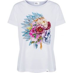 Colour Pleasure Koszulka damska CP-030 229 biało-niebieska r. M/L. Bluzki damskie marki Colour Pleasure. Za 70.35 zł.