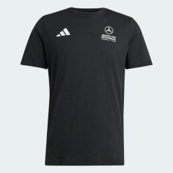 KOSZULKA MERCEDES - AMG PETRONAS FORMULA 1 TEAM IMOLA TEE 02. Czarne koszulki sportowe męskie Adidas, l, bez wzorów, z bawełny, bez kołnierzyka, bez ramiączek. Za 149.00 zł.
