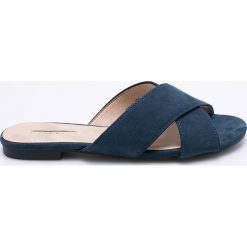 Corina - Klapki. Niebieskie klapki damskie Corina, z materiału. W wyprzedaży za 59.90 zł.