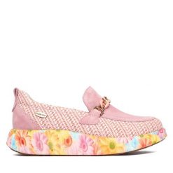 Półbuty Laura Vita. Czerwone półbuty damskie Laura Vita, bez wzorów, bez obcasa, na płaskiej podeszwie, bez zapięcia. Za 519.99 zł.