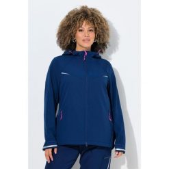 Damskie Kurtka funkcyjna softshell hydrofobowa kaptur. Niebieskie kurtki damskie Ulla Popken, plus size, bez wzorów, z elastanu, bez kaptura. Za 479.99 zł.