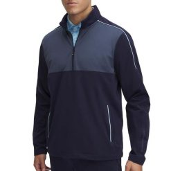 Męska koszulka polo Under Armour Drives Navy. Niebieskie koszulki polo męskie Under Armour, m, bez wzorów, z materiału, klasyczne, bez ramiączek. Za 302.90 zł.