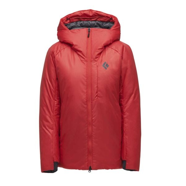 Parka dla kobiet Black Diamond Belay. Czerwone kurtki damskie Black Diamond, na zimę, bez wzorów, sportowe, bez kaptura. Za 1,362.50 zł.